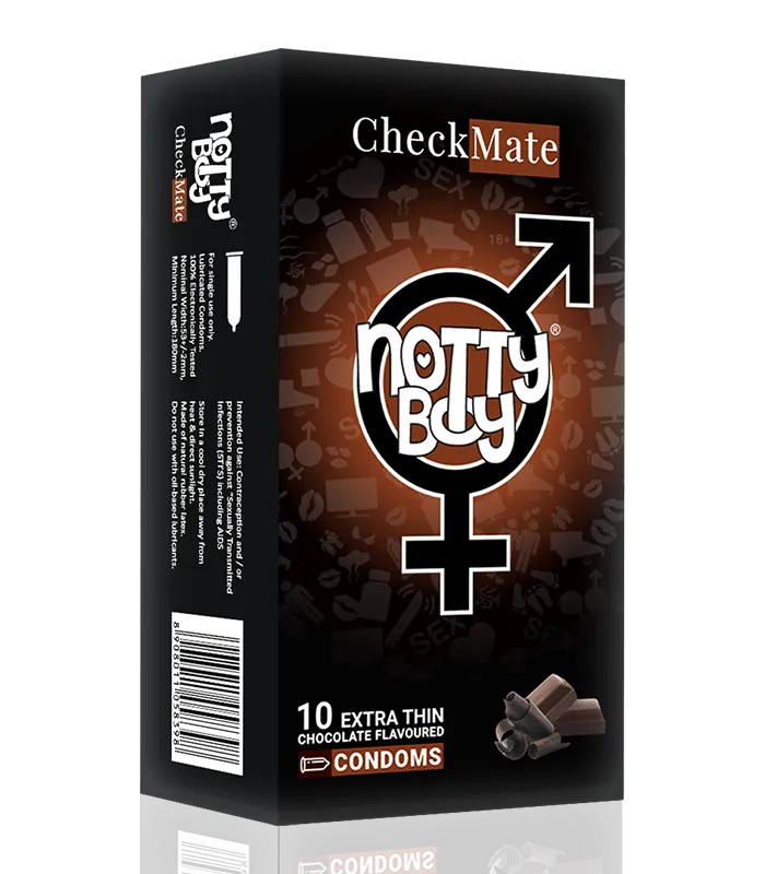 Chocolate flavour condom